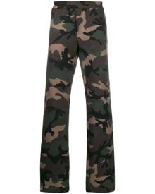 Valentino - VLOGO camouflage track trousers - men - Cotton/Polyamide - L - Green