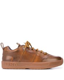 Buscemi - panelled logo sneakers - men - Leather - 42, 42.5, 43, 43.5, 44.5 - Brown