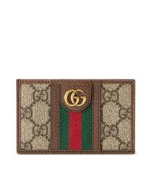Gucci x Balenciaga GG Supreme Monogram Logo Card Case With Strap Beige  Ebony Cloth ref.649253 - Joli Closet