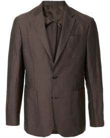 Cerruti 1881 - lightweight blazer - men - Cotton/Linen/Flax - 48, 50, 52 - Brown Cerruti 1881 - lightweight blazer - men - Cotton/Linen/Flax - 48, 50, 52 - Brown