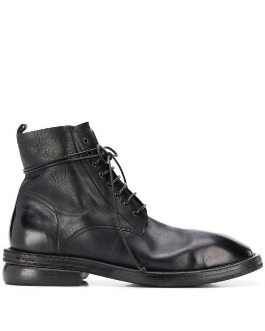 Marsèll Leather Sancrispa Lace-up Shoes in Black for Men Mens Shoes Boots Formal and smart boots 
