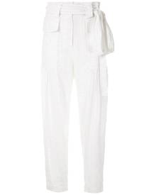 Andrea Bogosian - panelled straight trousers - women - Cotton - PP, P, M - White Andrea Bogosian - panelled straight trousers - women - Cotton - PP, P, M - White