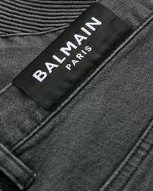 Balmain - Biker ripped skinny jeans - men - Cotton/Polyurethane - 33, 30, 29, 31, 32 - Grey