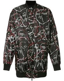 Haculla - abstract print bomber jacket - men - Nylon - S, XS, XL, M, L - Black