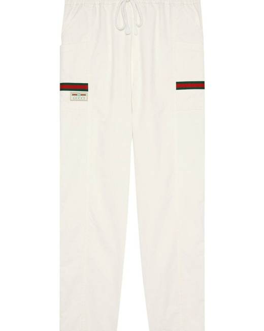 GUCCI Camel jogging trousers in nylon