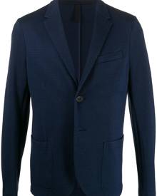 Harris Wharf London - piqué finish blazer - men - Cotton - 52, 54 - Blue