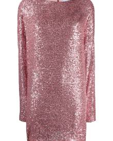 In The Mood For Love - Alexandra sequin shift dress - women - Polyester - XS - PINK In The Mood For Love - Alexandra sequin shift dress - women - Polyester - XS - PINK