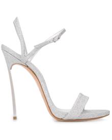 Casadei - Blade V celebrity 130mm sandals - women - Leather - 35, 36, 40, 41, 39 - SILVER