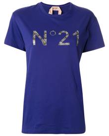 Nº21 - logo print T-shirt - women - Cotton - 38, 42 - PINK