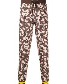 Philipp Plein - camouflage print track pants - men - Polyester - XL - Brown