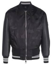 Neil Barrett - camouflage print bomber jacket - men - Polyamide/Polyester/Polyurethane - M, L, XL - Black