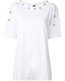 Romance Was Born - Regency crystal detailed T-shirt - women - Cotton - 6 - White Romance Was Born - Regency crystal detailed T-shirt - women - Cotton - 6 - White