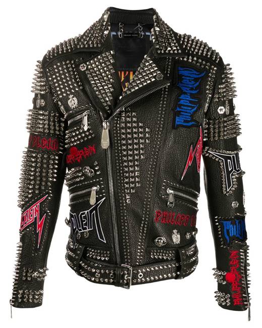 Philipp Plein Iconic Plein Leather Jacket - Farfetch