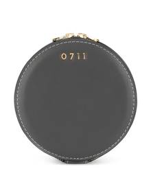 0711 - medium Evi cosmetic bag - women - Calf Leather/Brass - One Size - Grey 0711 - medium Evi cosmetic bag - women - Calf Leather/Brass - One Size - Grey