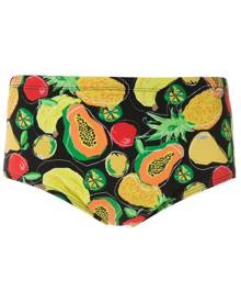 Amir Slama - Frutas print trunks - men - Polyamide/Elastane - P, M, G, GG - Black Amir Slama - Frutas print trunks - men - Polyamide/Elastane - P, M, G, GG - Black