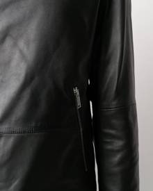 Desa 1972 - regular-fit zip-up biker jacket - men - Leather - 50, 52, 46, 48 - Black