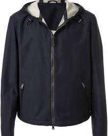 Brioni - hooded lightweight jacket - men - Polyamide/Wool - M, L, XL - Black Brioni - hooded lightweight jacket - men - Polyamide/Wool - M, L, XL - Black