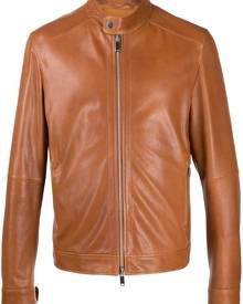 Desa 1972 - regular-fit zip-up biker jacket - men - Leather - 48, 52, 46, 50 - Brown