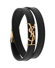 Saint Laurent Leather Bracelet Men's Red - ShopStyle Jewelry