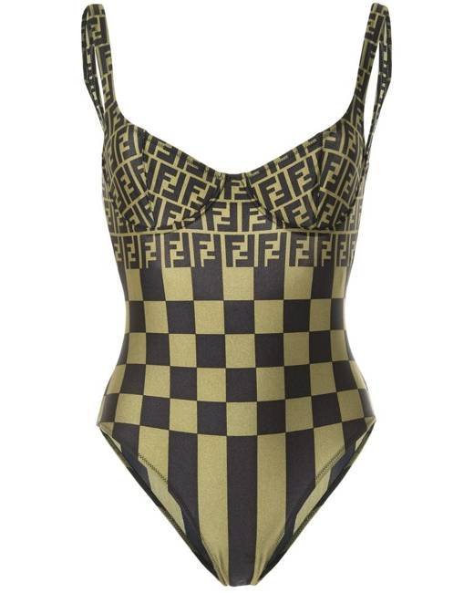 One-piece swimsuit Fendi Red size 40 IT in Polyamide - 33328079