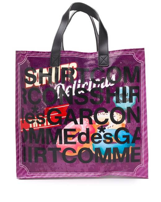 Womens Mens Bags Mens Tote bags Comme des Garçons Leather Fluo Tote Bag in Pink 