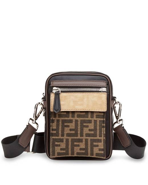 Fendi Lui Messenger Bag Tech Knit with Leather Large at 1stDibs