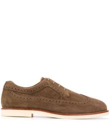 Hogan - perforated lace-up brogues - men - Leather/Suede/Polyester/Rubber - 7,5, 8,5 - Neutrals