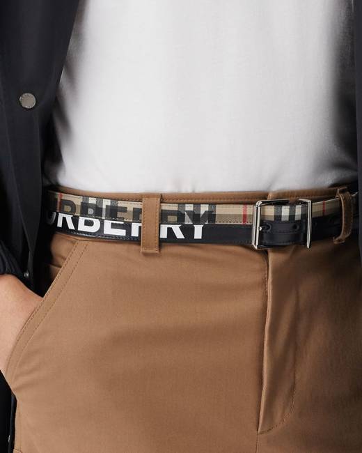 burberry belt on person