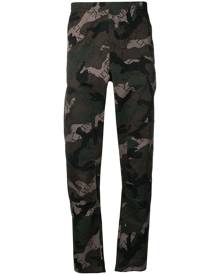 Valentino - VLTN camouflage track pants - men - Cotton - 46 - Green