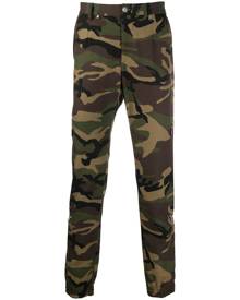 Philipp Plein - camouflage print track trousers - men - Acetate/Viscose - 56 - Green