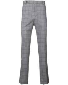 Eleventy - checked slim fit trousers - men - Wool - 33 - Grey