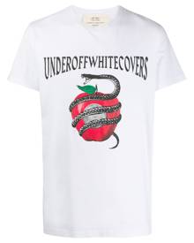 Off-White - x Undercover Apple Snake print T-shirt - men - Cotton - S, M - White Off-White - x Undercover Apple Snake print T-shirt - men - Cotton - S, M - White
