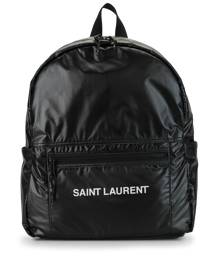 🆕️ Authentic SAINT LAURENT Green NOE MULTICOLORED PATCHES Canvas BACKPACK