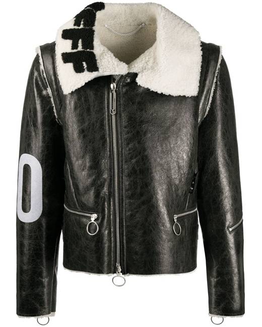 Off-White Men's Biker Jackets - Clothing | Stylicy USA
