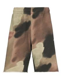 Off-White - Sprayed Arrows camouflage track shorts - men - Cotton - S, XS, XXS - Green