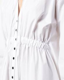 Proenza Schouler White Label - cut-out pouf-sleeve dress - women - Cotton - 0, 2, 4, 6 - White