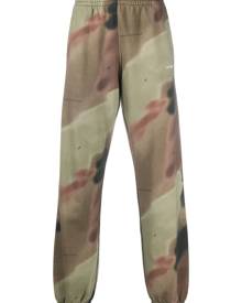 Off-White - camouflage print track pants - men - Cotton - M, L - Green