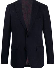 Etro - paisley jacquard single-breasted blazer - men - Silk/Polyamide/Polyester/Metallic Fibre - 48, 50, 52, 54, 56, 58, 60, 46 