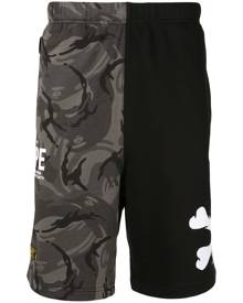 AAPE BY *A BATHING APE® - camouflage track shorts - men - Cotton/Polyester - M, L - Grey