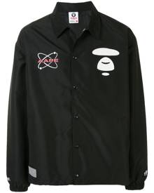 AAPE BY *A BATHING APE® - point collar bomber jacket - men - Nylon/Polyester - S, M, L, XL - Black