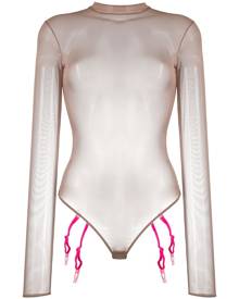 Maison Close - mesh bodysuit - women - Polyamide/Elastane - 36, 38, 40, 42 - Neutrals Maison Close - mesh bodysuit - women - Polyamide/Elastane - 36, 38, 40, 42 - Neutrals