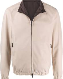 Ermenegildo Zegna - reversible bomber jacket - men - Leather/Polyester - 46 - Neutrals