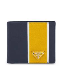 Prada blue print coated canvas leather wallet NEW – My Girlfriend's  Wardrobe LLC