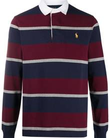 Polo Ralph Lauren - striped print polo shirt - men - Cotton - XL, XS - Blue