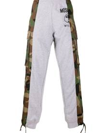 Moschino - camouflage panelled track pants - men - Cotton - 46, 48, 52 - Grey