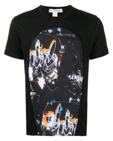 Comme Des Garçons Shirt - graphic patchwork print T-shirt - men - Cotton - S, M, L, XL, XS - Black