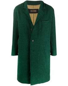 Uma Wang - single-breasted coat - men - Cotton/Virgin Wool - M, L, S - Green Uma Wang - single-breasted coat - men - Cotton/Virgin Wool - M, L, S - Green