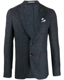 Paoloni - tweed blazer - men - Cotton/Viscose/Cashmere/Virgin Wool - 50 - Grey