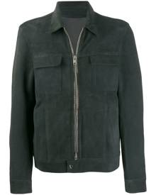 Giorgio Brato - zipped bomber jacket - men - Leather - 52 - Grey