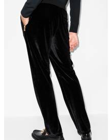 Versace - Medusa Crest velvet track pants - men - Cotton/Polyester/Spandex/Elastane - L, XL, S, M - Black